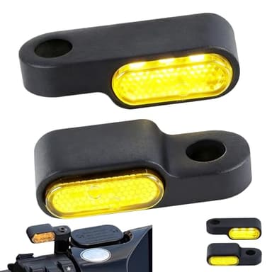 Clignotant Moto LED 12V Universel Séquentiel Mini en Alliage d’Aluminium, Feux de Direction Étanches IP67, Indicateur de Signalisation Avant Arrière pour Moto Scooter Quad Vélo Électrique Custom Café