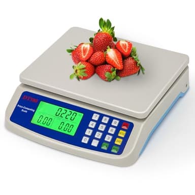 RUJIXU Balance de cuisine électronique 30 kg Balance alimentaire numérique avec écran LCD inclus adaptateur secteur 6 V (Size : 30kg/1g)