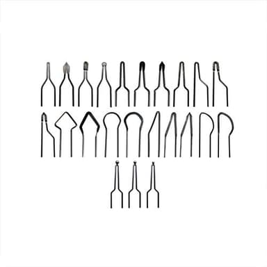 LICHIFIT – Lot de 23 pointes de fil pour pyrogravure 1 mm pour machine de pyrogravure réglable 30-50 W
