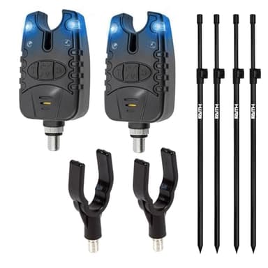 Eurocatch Beetdetector Lot de 2 bâtons de banc - Pêche à la carpe - Détecteur de coléoptères - Support de canne à pêche