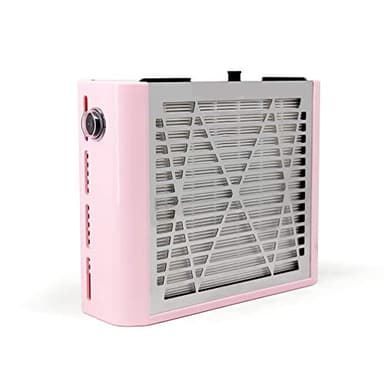 Aspirateur Ongles pour Manucure, Aspirateur Table Ongle Puissant, Aspirateur Poussiere Ongle Professionnel Manucure, Rose