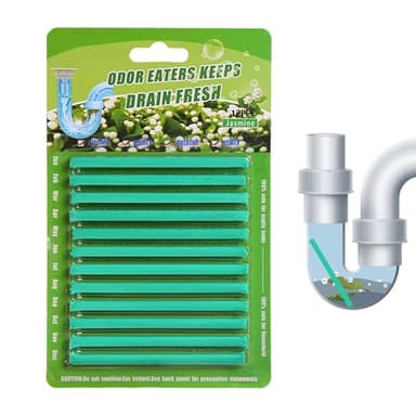 Erconsso Bâtonnets de vidange pour évier, déboucheur puissant et enzymatique pour réservoirs, éviers, baignoire, douche, toilettes, cuisine, salle de bain