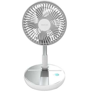 Cecotec Ventilateur Portable Pliable EnergySilence 800 FoldAir. Batterie 7200mAh, Design extensible et réglable, 5 pales aérodynamiques, 8 pouces, 3 vitesses, contrôle facile, contrôle facile