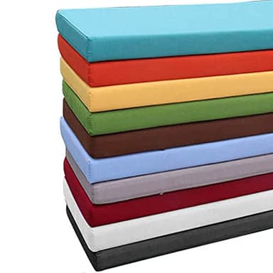 Waigg Kii – Coussin 2/3 places imperméable et épais, pour banc, balancelle, mobilier d’extérieur (60 x 30 cm, gris B)