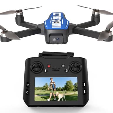 LE-IDEA GPS Drone avec Caméra 4K pour Adultes, Drone 4k avec Écran 4,5 Pouces, Retour Intelligent GPS, Fonction Follow Me, Mode 3 Vitesses, Moteurs Sans Balais, IDEA36LCD pour Adultes et Débutants