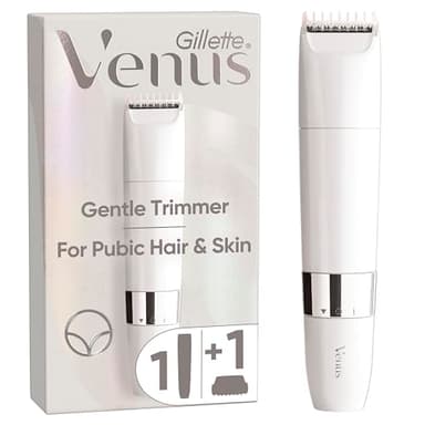 Gillette Venus + Satin Care Tondeuse Zone Intime Pour La Peau Et Les Poils Pubiens Pour Les Femmes, Epilation En Douceur Qui Protège La Peau Du Pubis, Etanche, Dotée De La Technologie Braun
