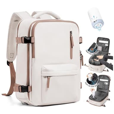 SZLX Sac à Dos Sous Vide Bagage à Main Pour Femmes, Sac à Dos Airbag Avec Système De Vide Pour Le Voyage, Ryanair Travel Ruscksack Taille Cabine Avec Pompe étanche Valise Sous Vide Pour Homme