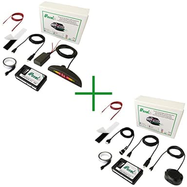 Proxel - Capteurs de Stationnement Electromagnétique, Avant + Arrière avec Affichage sans Fil, sans Percer Le Pare-Chocs, Universel et Original