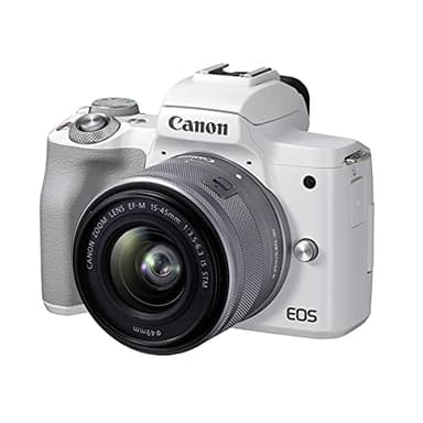 Canon EOS M50 Mark II + EF-M 15-45 mm est kit STM Blanc, Zoom Optique