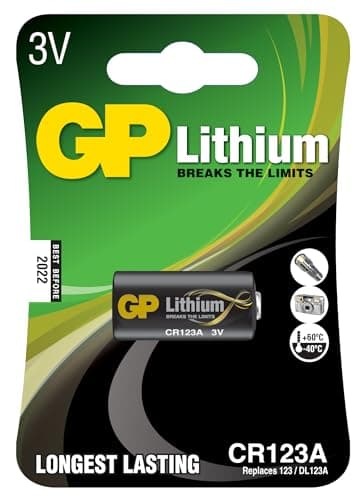 Best Price Square Battery, Lithium 3V CR123A CR123A-C1 by GP Batteries