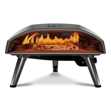 Ooni Koda 16 Four a Pizza Gaz 37 mBar - Portable Four à Pizza - Cuire d'authentiques Pizzas sur Pierre en 60 Sec - Chauffe Rapide 500 °C - Grande Surface de Cuisson 40 cm