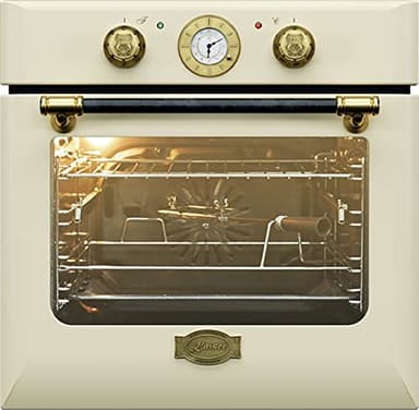 Kaiser Appareils de cuisine Four encastrable "EH 6432 ElfBE", Retro Four électrique encastrable, Autonome, 68 L, tournebroche, 10 fonctions,Fonction pizza