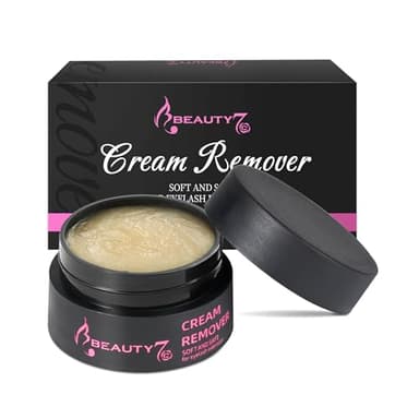 Crème Retrait Colle Extensions de Cils, Crème Enlever de Colle d'extension Cils Greffe Anti-irritation, Dissolvant Adhésive de Cils Doux et Rapide Anti-allergique et Inodore 5g