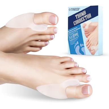 Impoditiongs 6 Pièces Correcteur Hallux Valgus,Étirement Ecarteur d'orteil,Séparateur d'Orteils en Silicone,Correcteur d'Orteils,taille universelle.