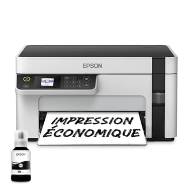 EPSON EcoTank ET-M2120 | Imprimante multifonction - Réservoir haute capacité - Économisez jusqu'à 200€, 15ppm, sans fil, impression mobile, économe en énergie, recharge facile, 1440x720 DPI