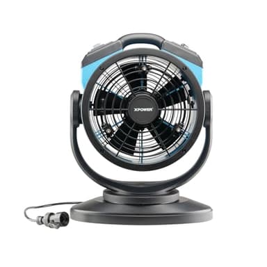 XPower FM-68 Ventilateur brumisateur d'extérieur oscillant très résistant et puissant à haute vitesse Idéal pour le camping, les terrasses, les pique-niques et plus encore