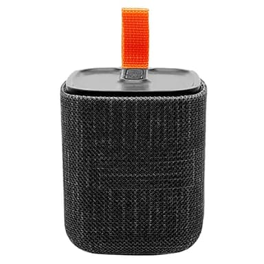 APM Enceinte Bluetooth Portable, Mini Enceinte sans Fil Format Compact, Haut-Parleur Design Tendance, Jusqu’à 8 Heures d'Autonomie, Résistante aux Projections d’Eau IPX4, Noire, 571078