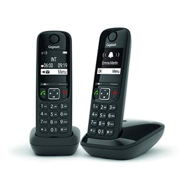 Gigaset AS690 Duo - Téléphone fixe sans fil - 2 combinés - Noir