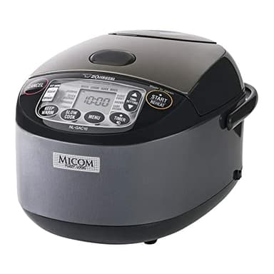 Zojirushi NL-GAC10 BM Umami Micom Cuiseur à Riz & Warmer, 5.5-Cup, Noir Métallisé, Fabriqué au Japon