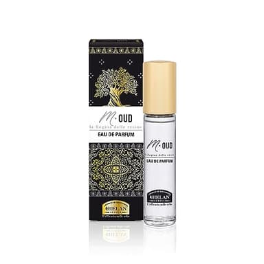 Helan, M Oud - Parfum pour homme avec une fragrance fraîche et citronnée, Eau de Parfum pour homme élégante et mystérieuse avec des notes aromatiques d'Oud et de tabac - 10 ml - Fabriqué en Italie
