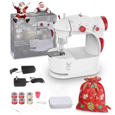 KPCB Machine a Coudre Enfant avec Projet pour Sac à Cordon Noël pour Débutant
