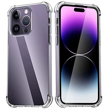 Melomon Coque Compatible avec iPhone 14 Pro Max 6,7 Pouces,Shock-Absorption et Anti-Rayures, Housse Transparente Antichoc,Souple TPU & Ultra Fine Parfaite Ajustée iPhone 14 Pro Max Etui(HD Clair)