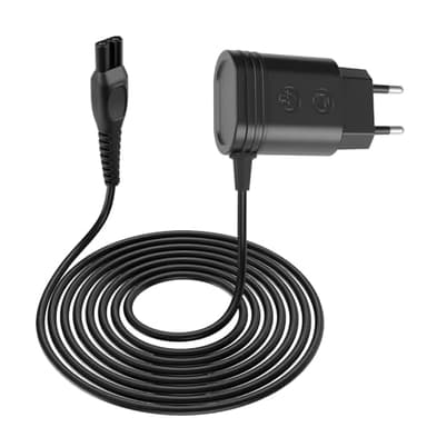 Chargeur Tondeuse Rasoir 15V HQ8505 Compatible avec Philips, 15V Alimentation Rasoir Compatibilité avec Philips Serie 3000 5000 7000 9000, QP6520 QP6510 QP6620 MG5750 MG7790 MG 7770 MG7720(Noir)