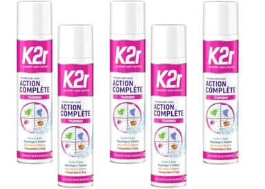 K2R - Aérosol Détachant avant lavage TURBO 400Ml - Lot De 5 - Vendu Par Lot