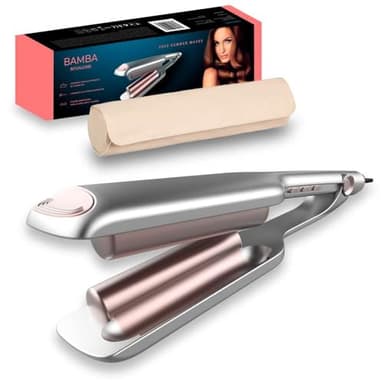 Cecotec Fer à onduler RitualCare 2100 Summer Waves. 3 barils de 15 mm de diamètre. Température réglable de 100 à 220ºC, câble 360ºC avec une longueur de 1,8 m. Chauffage rapide (2 canons de 25 mm)