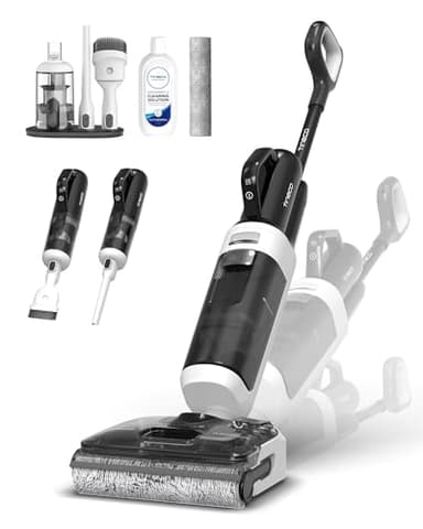 Tineco Floor One Switch S6 Stretch Breeze (Stretch S6 Combo) Aspirateur Laveur, Aspirateur Balai sans Fil Multifonction 2 en 1, Plat 180°, Auto-Nettoyage FlashDry 85℃, Anti-Enchevêtrement, 20kPa