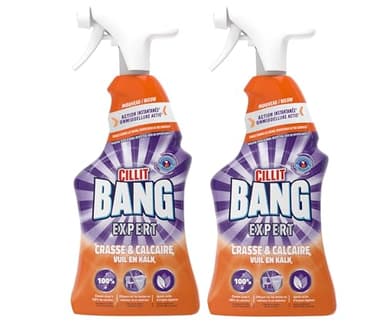 CILLIT BANG Lot de 2 Pistolets Nettoyant Surpuissant Calcaire - 750 ml