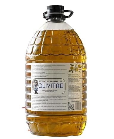 OLIVITAE. Huile d'Olive Extra Vierge 5 Litres. Agriculture Traditionnelle, Saveur Équilibrée. Tolède, Espagne.