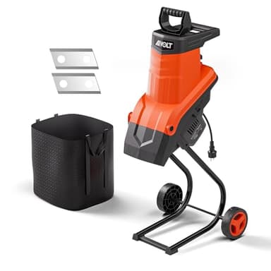 AIVOLT Broyeur Vegetaux et Branches Électrique 2500W Broyeur Biologique Électrique avec Sac de Collecte 50L pour Coupe de Branches Diamètre 45mm