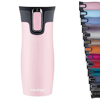 Contigo West Loop Autoseal Isotherme - Mug Isolant en INOX, à Café à Emporter, Sans BPA, de Voyage Étanche avec Couvercle Easy Clean, Garde Les Boissons Chaudes Jusqu'à 5h, 470 ML
