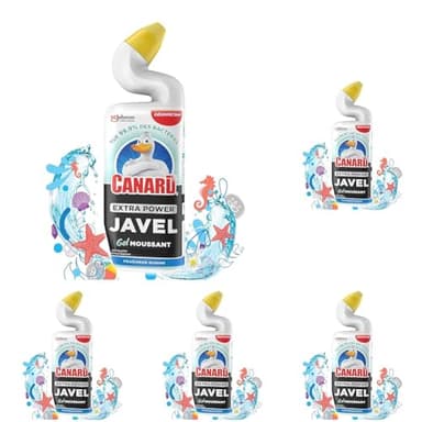 Canard Gel Extra Power Javel Moussant Marine 50 purcent Pcr 750 Ml (Lot de 5)
