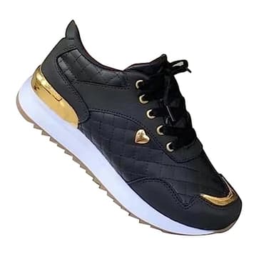 basket sport femme Chaussures Hallux Valgus Femme Chaussures course décontractées respirantes assorties aux couleurs pour femmes Confortable Orthopédique Marche Basket Respirantes Le noir 38