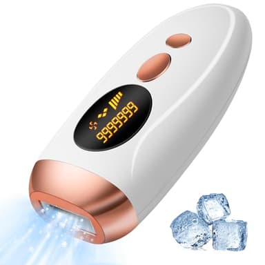 Xiexieni Épilateur Lumière Pulsée IPL avec Fonction Refroidissante, 999,999 Flashes, 5 Niveaux d'Énergie, Épilation Laser pour Femme/Homme, Épilateur Electrique pour Visage, Corps, Bikini, Aisselles