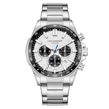 Lee Cooper Homme Analogique Quartz Montre avec Bracelet en Métal LC08240.330