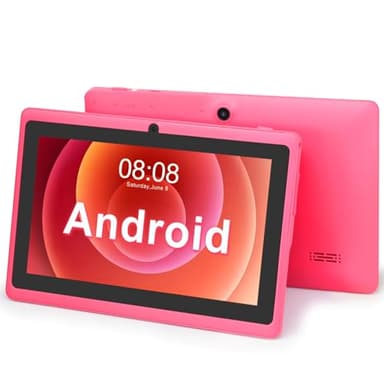 TopLuck Tablette 7 Pouces Android, Double Caméras, WiFi, Bluetooth, Rose