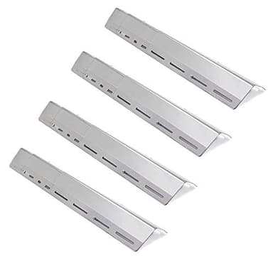 LOKHING Lot de 4 plaques de Chauffage universelles de Rechange réglables et résistantes en Acier et Inoxydable pour Barbecue à gaz, étend de 30 cm à 72 cm