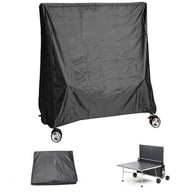 JPudinor Housse Table Ping Pong, Imperméable et Contre Rayons UV Protection pour Table de Tennis de Table 165×70×185 cm Noir