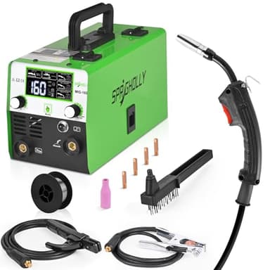 Poste A Souder Fil Fourré Sans Gaz 160A 230V Synergie Des électrodes Poste à Souder 3 en 1 MIG/ARC/Lift TIG IGBT Inverter Souder,MIG160