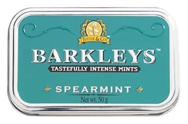 Barkleys Classic Mints - Spearmint, 6 tins, 6-pack= 6 tins of 50g