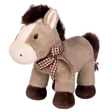 FANCY Peluche Cheval 30 cm, Doudou Cheval pour Bébé, Peluche Poney pour Adultes et Enfants 0 1 2 3 4 5 6 7 8 Ans