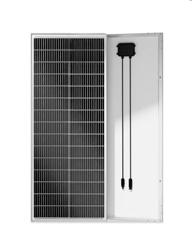 ECO-WORTHY Panneau Solaire 100 W 18 V avec Cellules Monocristallines de Type N, Design 18 BB, Efficacité de Conversion élevée de 25%, Adapté aux Camping-cars, Jardins, Toits, Bateaux et Systèmes Hors