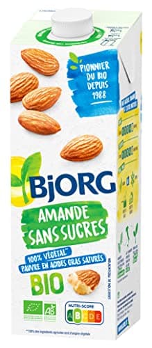 Bjorg Lait d'amande sans sucres ajoutés 1l