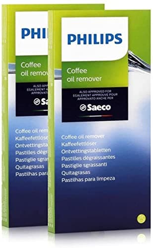Philips Saeco Lot de 2 boîtes de 6 pastilles dégraissantes (1,6 g) pour machines à café