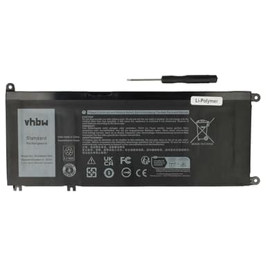 vhbw 1x Batterie Compatible avec Dell Latitude 15 3590, 15 3580, 14 3400, 3400, 3490, 13 (3380) Ordinateur Portable (2300mAh, 15,2V, Li-polymère)