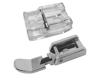 Z.N. (Duo) Lot de 2 pieds de fermeture éclair transparents et fins pour machines à coudre Pfaff Hobby