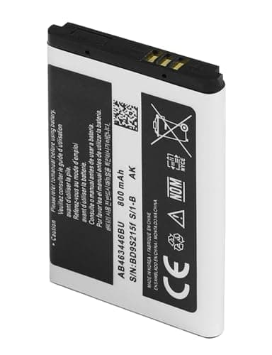 SHAWOROCE AB463446BU AB553446BU AB043446BE Batterie compatible avec téléphone portable Samsung C3520 E900 E1150 E1190 E1200 E1310 E2330 E2530 E3210 I320 M320 0 x 53 cm. 0 piles X680 pour smartphone -